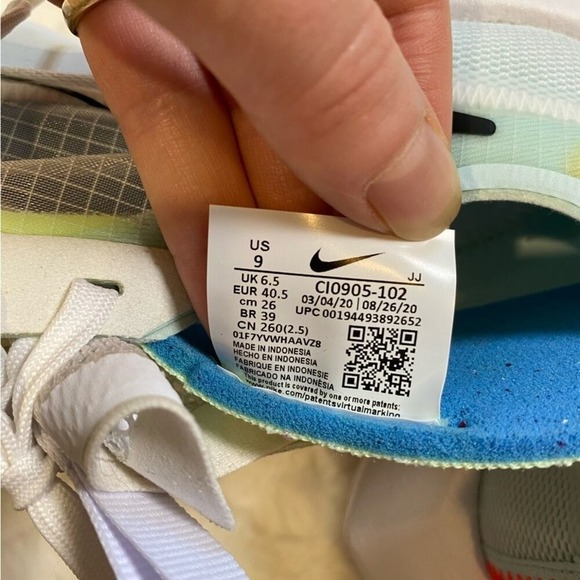 Nike Vista Lite White‎ Barely Volt Running Shoes Women's Size 9 Mesh Sneakers - Picture 10 of 16